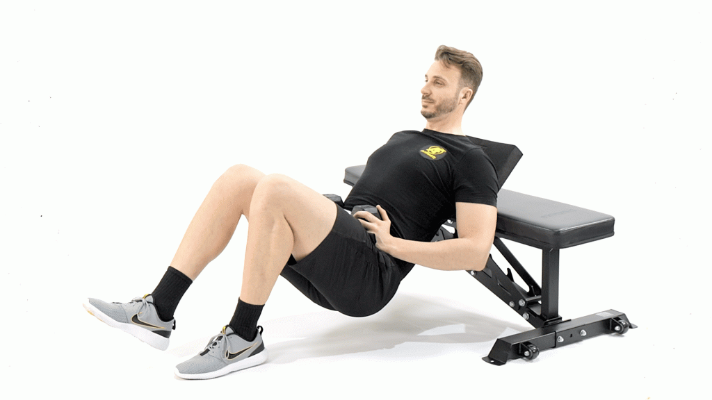BANCO-PIERNAS-ELEVACION DE PELVIS FRONTAL UNILATERAL CON CARGA MANCUERNA