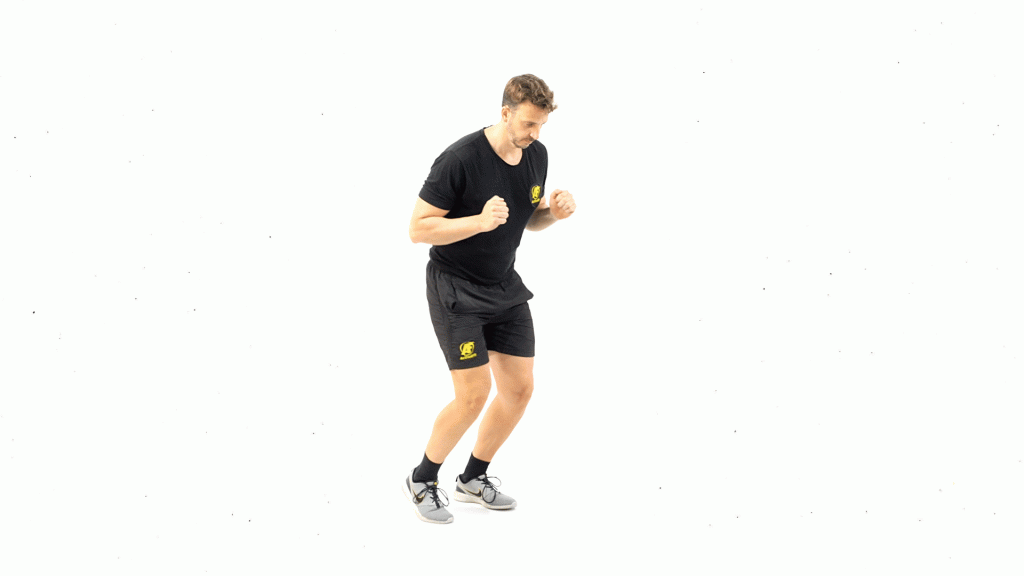 DE PIE-SIN MATERIAL-CARDIO-MINI SALTOS HACIA DELANTE Y ATRÁS