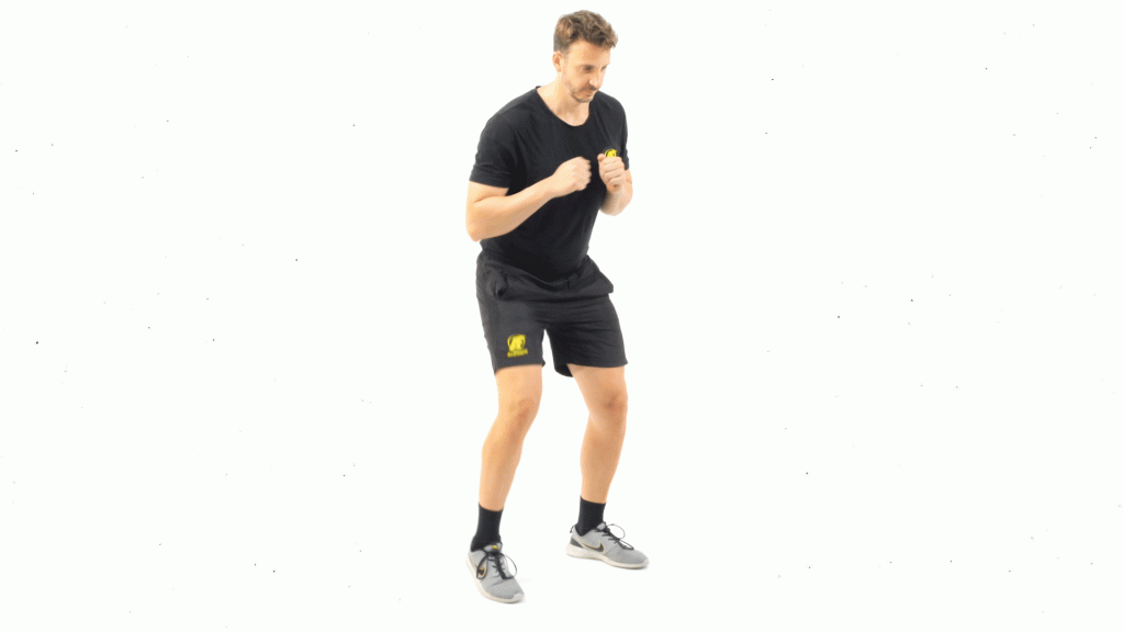 DE PIE-SIN MATERIAL-CARDIO-PATALEO CON PUÑOS