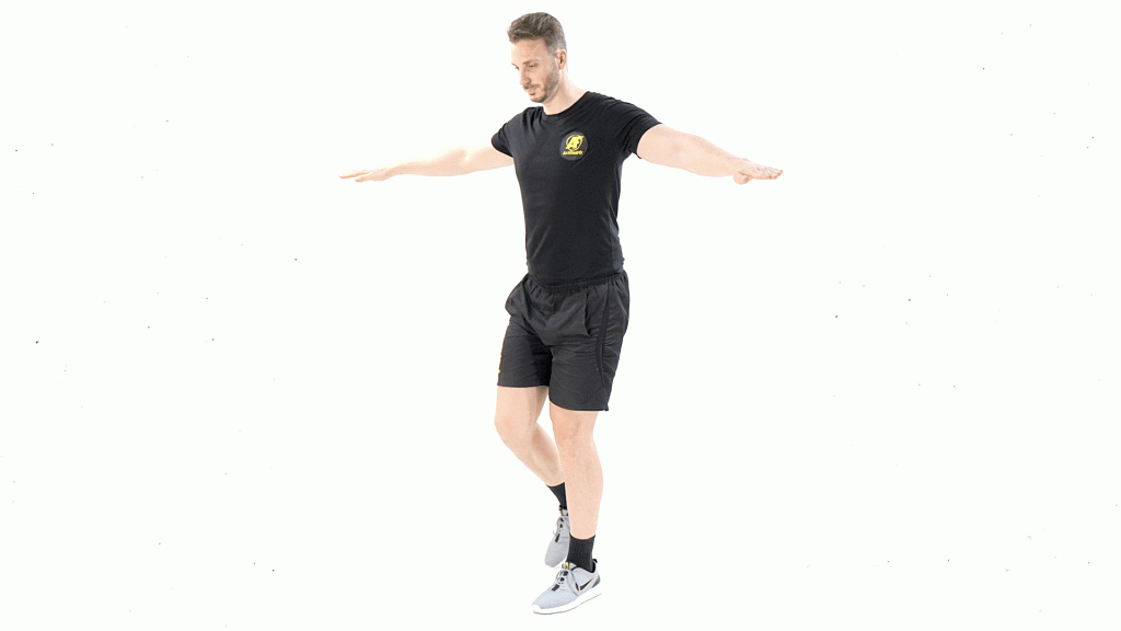 DE PIE-SIN MATERIAL-PROPIOCEPCION-FORMAR LA T EN EQUILIBRIO UNILATERAL