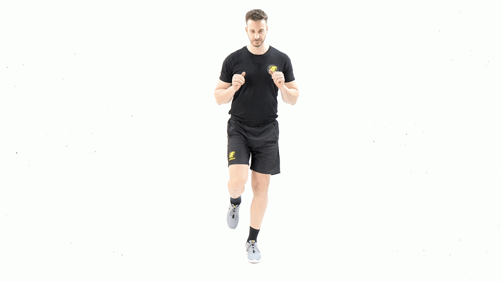 DE PIE-SIN MATERIAL-PROPIOCEPCION-HACER LA CRUZ CON EL PIE EN EQUILIBRIO UNILATERAL