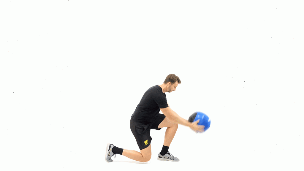 WALLBALL-PIERNAS-GIROS ZANCADAS ALTERNAS CON GOLPEO