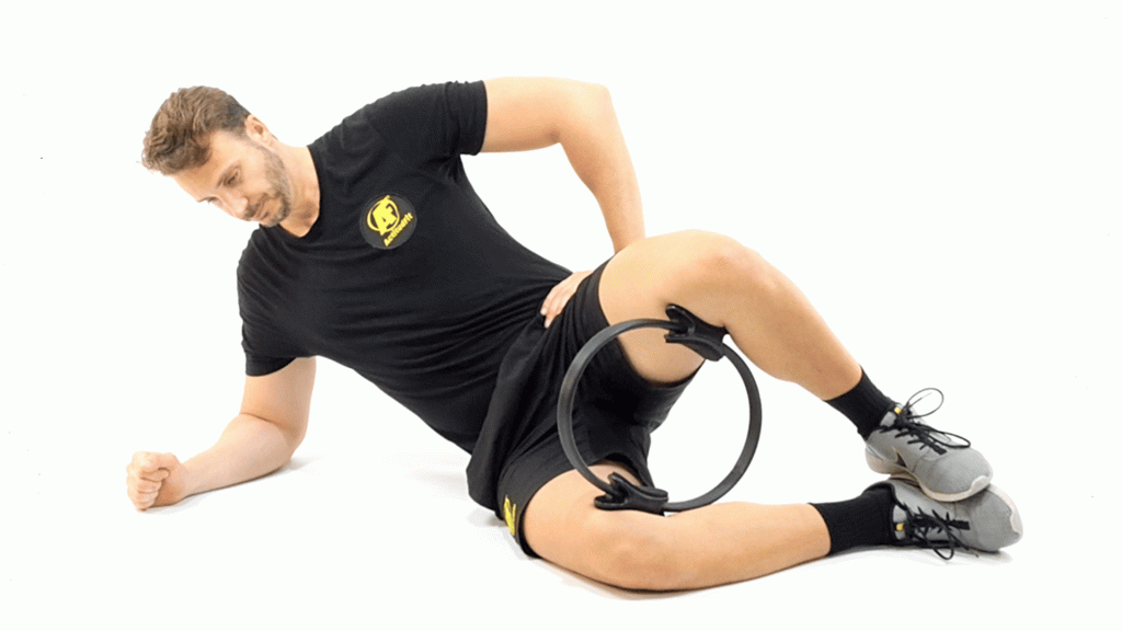 ARO PILATES-SUELO-ADUCTORES-ADUCCION CON ELEVACION DE PELVIS LATERAL