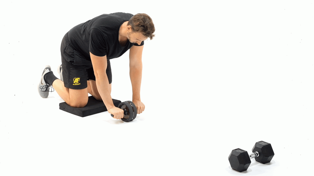 RUEDA ABDOMINAL-ABDOMEN-RODAR CON RODILLAS APOYADAS